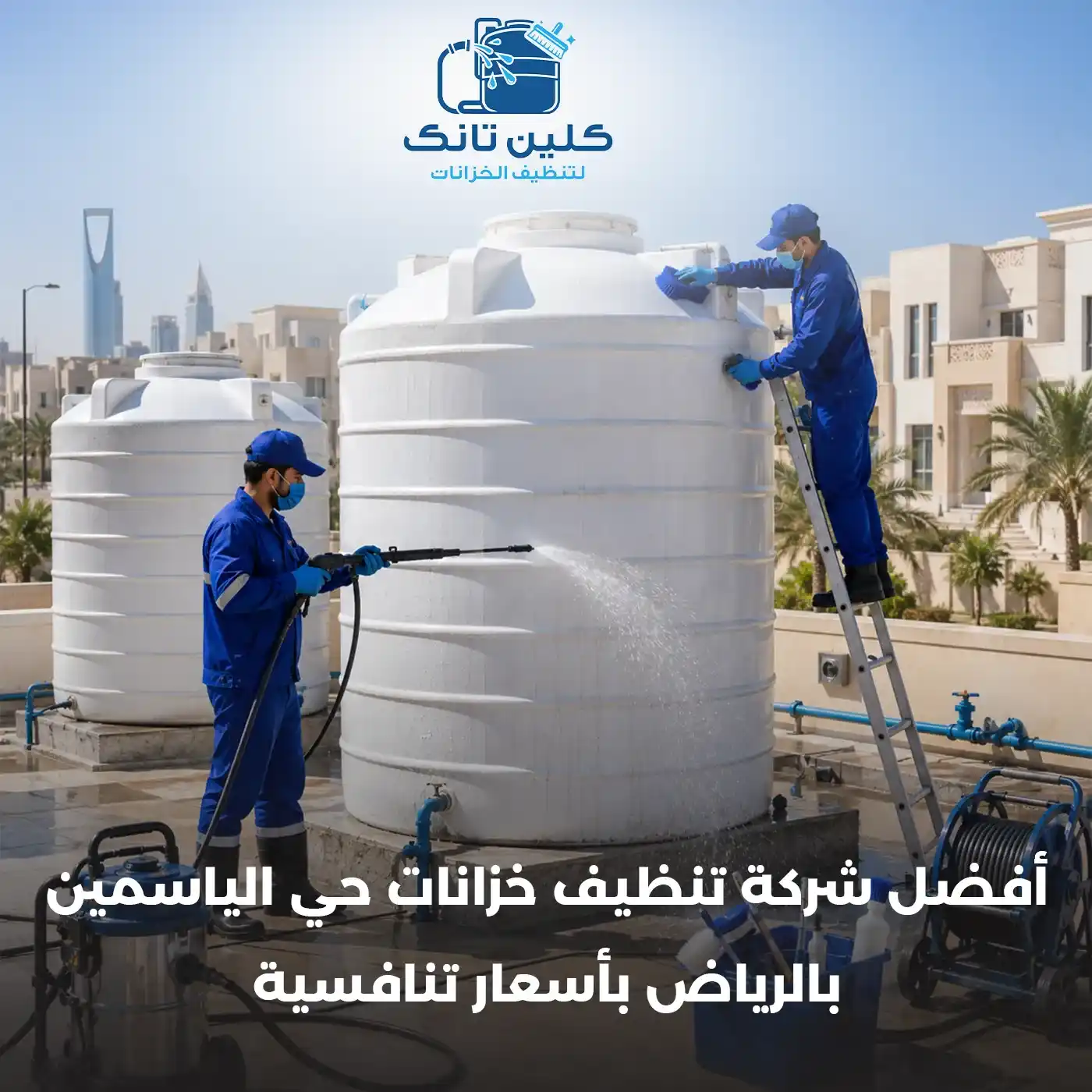 أفضل شركة تنظيف خزانات حي الياسمين بالرياض بأسعار تنافسية | شركة كلين تانك