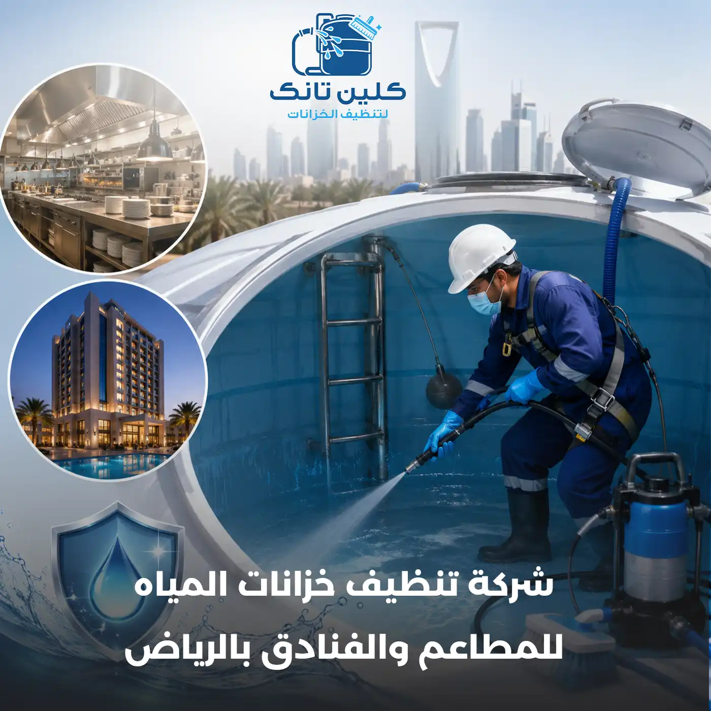 شركة تنظيف خزانات المياه للمطاعم والفنادق بالرياض